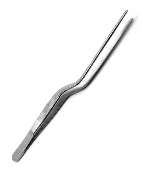 Adson Dressing Forceps Bayonet Serrated Tips
