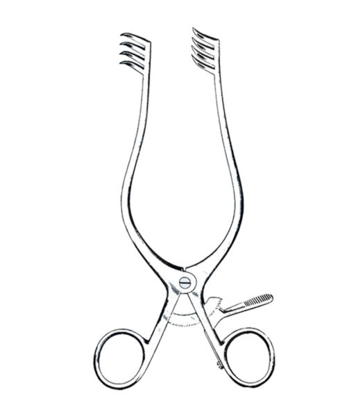 Adson Self-Retaining Retractor 4x4 Prongs 7 1/2" (19cm)