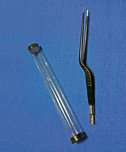 Bayonet European Bipolar Forceps 20cm Tip Size 2mm Wide NON STICK Plastic & Reconstructive Bipolar Forceps