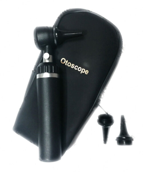 Black Otoscope Plastic Body Economy