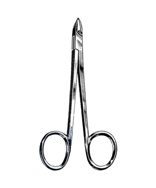 Cuticle Nipper, Convex Blade, Ring Handle, Chrome 4" (10 cm)