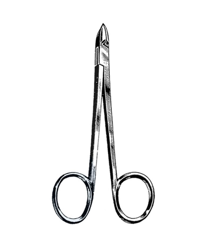 Cuticle Nipper, Convex Blade, Ring Handle, Chrome 4" (10 cm)