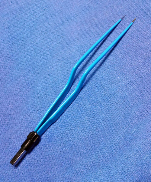 European Bipolar Forceps Bayonet Autoclavable Reusable Size 20 cm Tip Size 1.5mm