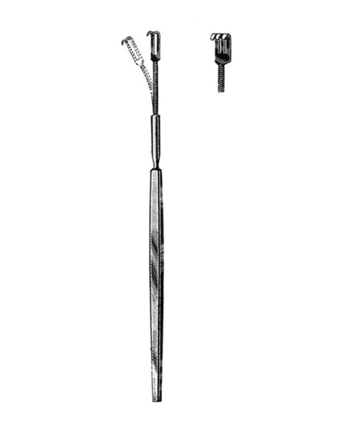 Flexible Shaft Retractor 3 Blunt Prongs
