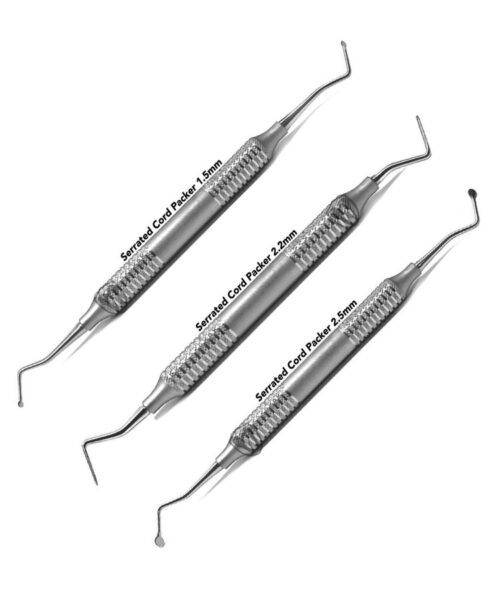 Gingival Retraction Cord PACKER 1.5mm, 2.5mmm Dental Instruments Serrated Edges