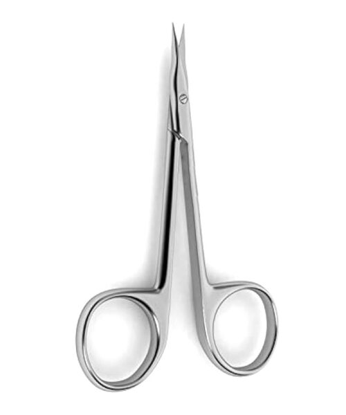 Graefe Eye Dressing Forceps Serrated Tips 2.75″ Curved