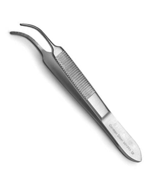 Graefe Eye Dressing Forceps Serrated Tips 2.75 Curved
