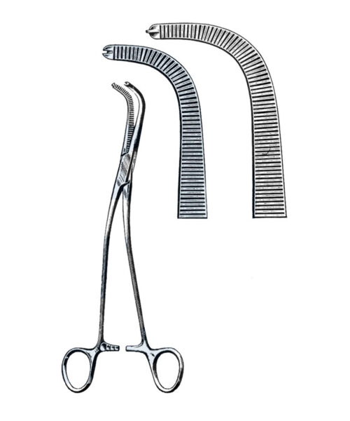 Gray Cystic Duct Forceps 1x2 Teeth Set Of 2, 9″ (23 cm)