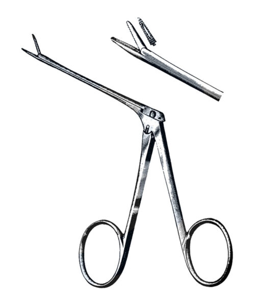 Hartman Ear Forceps Alligator Serrated Jaws