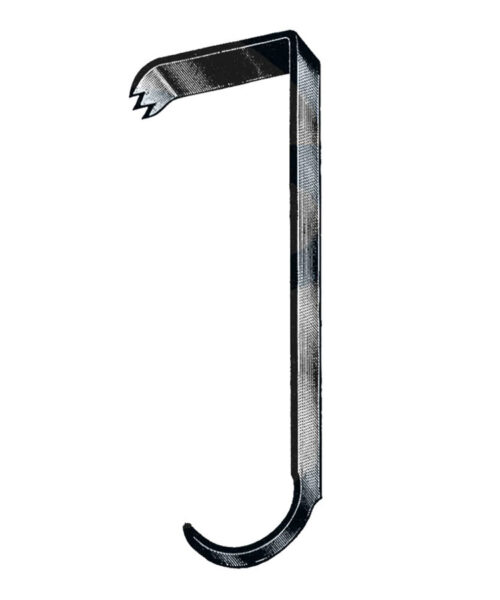 Hibb Retractor, 10 14″ (26 cm), 3″ x 1″ Blade