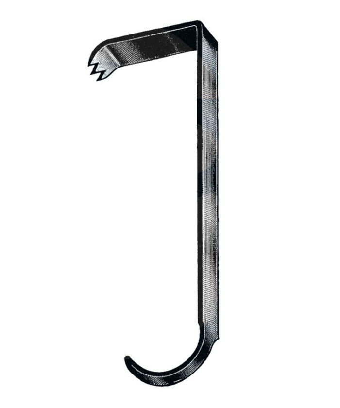 Hibb Retractor, 10 14″ (26 cm), 3″ x 1″ Blade