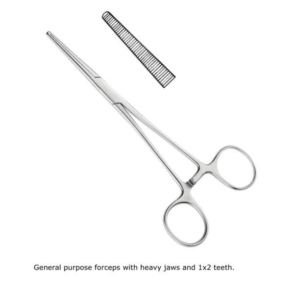 Kocher Forceps Flat Stainless Steel-4.5