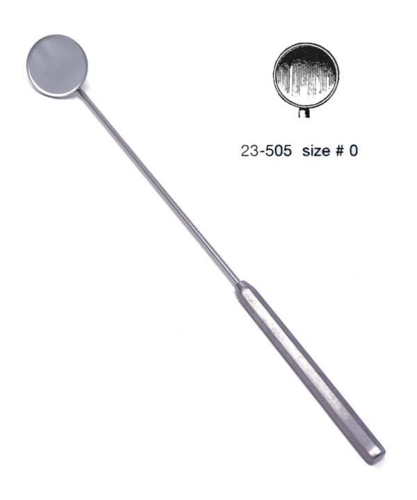 Laryngeal Mirror W/Handle, Boilable Size # 0, (11 mm)