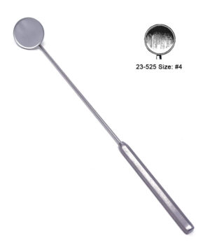Laryngeal Mirror W/Handle, Boilable Size # 4, (23 mm)