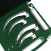 Laryngoscope Set Miller 4 Blades & 1 Handle in Plastic Box