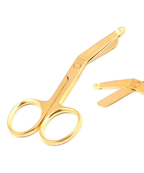 Lister Bandage Scissor 5.5" Full Gold Plated