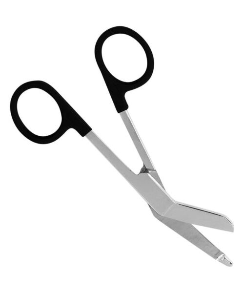 Lister Bandage Scissor 7.25" Plastic Ring Black