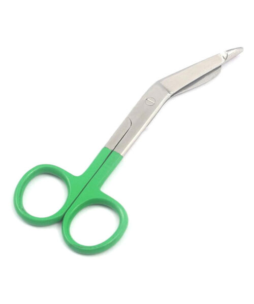 Lister Bandage Scissor 7.25" Plastic Ring Hunter Green