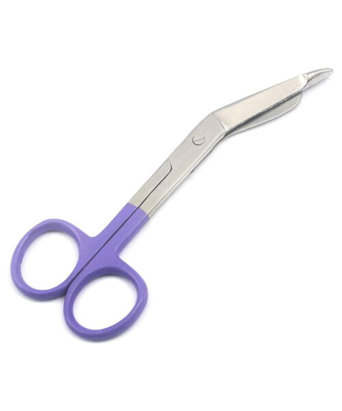 Lister Bandage Scissor 5.5″ Plastic Ring purple Color