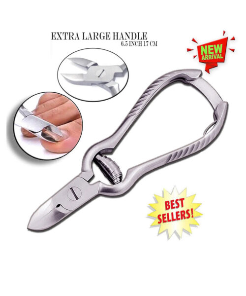 Long Handled Toenail Clippers Curved Ingrown Toe Nail Lifter Podiatry Tools 17cm