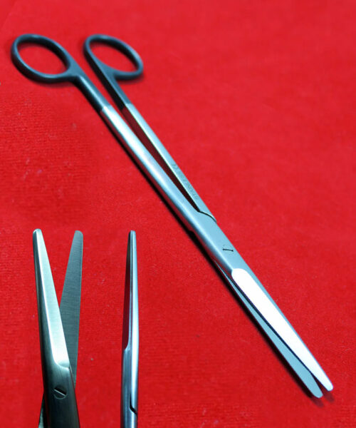 Mayo Dissecting Scissor Straight 8" Black Rings