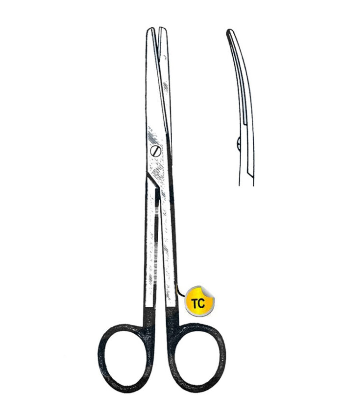 Mayo Dissecting Scissors, Curved 5 12 (14 cm)