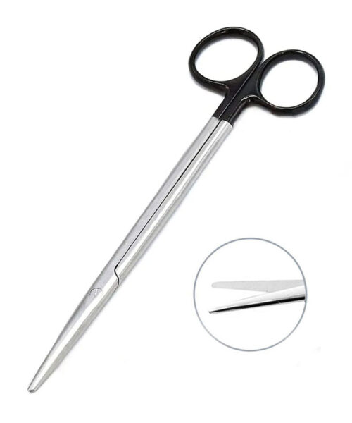Metzenbaum Scissor Straight Black Rings