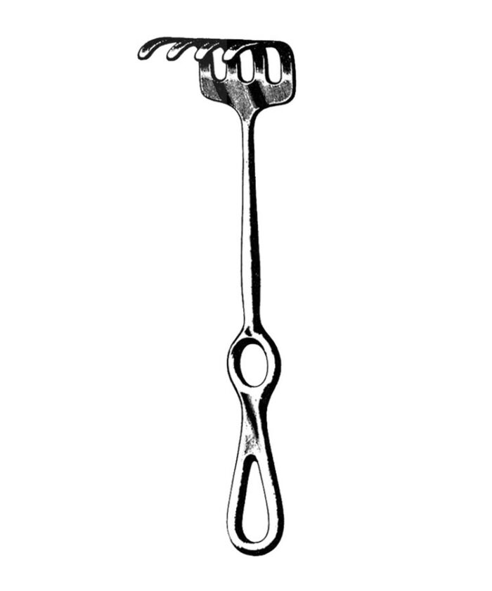 Ollier Retractor, 8 12 (22 cm) 4 Prongs (36 mm x 60 mm)