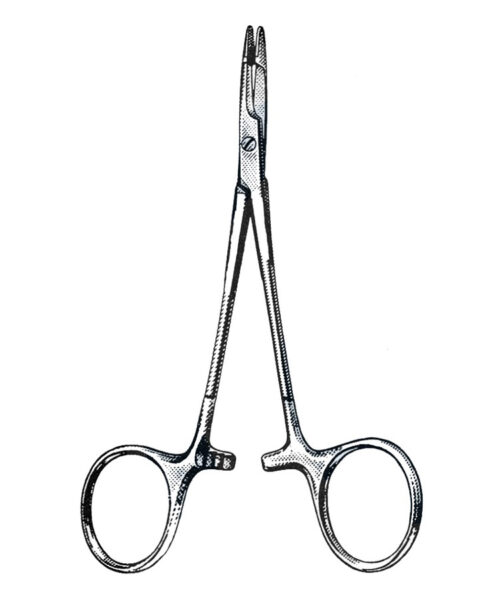 Olsen-Hegar Needle Holder, Baby, Delicate 4 34 (12 cm)