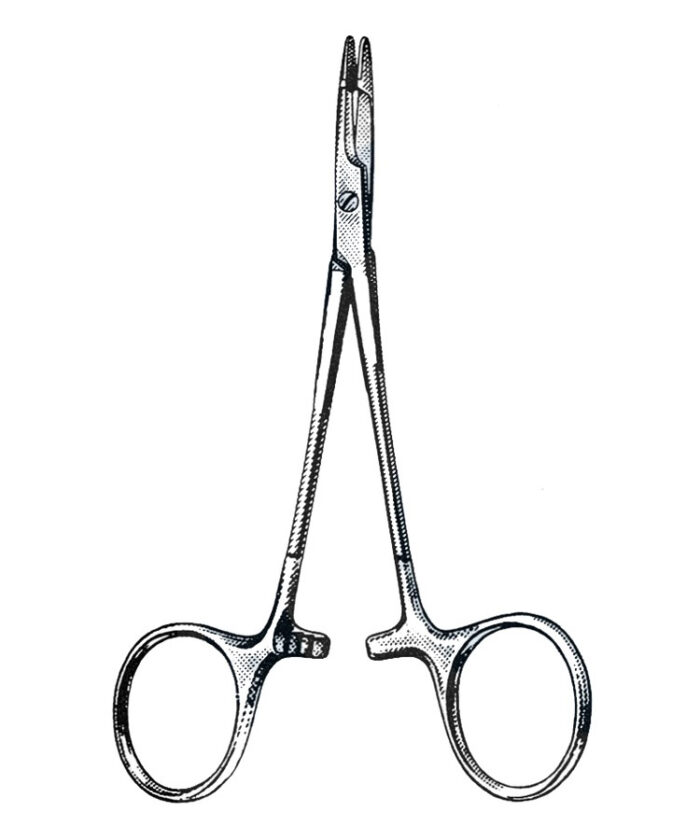 Olsen-Hegar Needle Holder, Baby, Delicate 4 34 (12 cm)