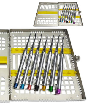 PDL Elevator Set of 7 Pcs Packed In Sterilization Cassette