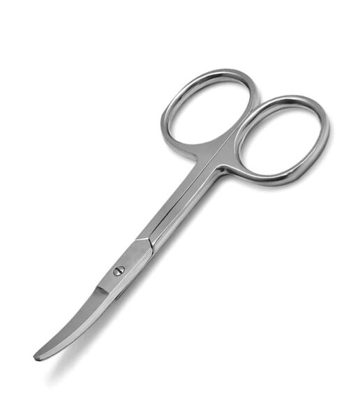Professional Nail Scissors With Round Tip 4.5" Eyebrow, Dry Skin, Eyelash, Nose Hair For Men And Women