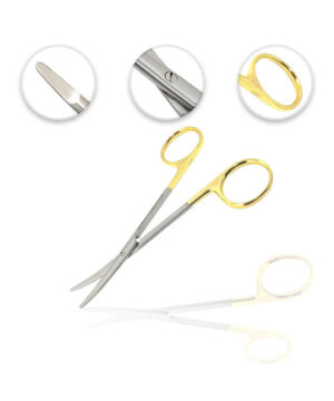 Ragnell Scissors 4.75″ TC Gold Handles