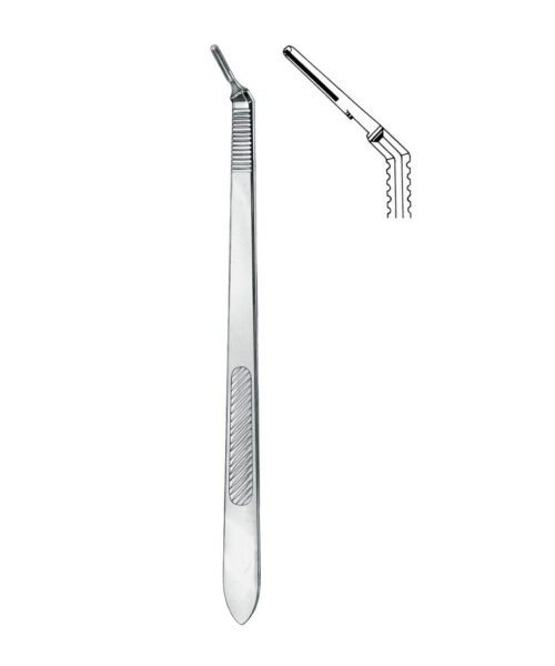 Scalpel Handles, Knife Handles No. 3LA, For Deep Surgery, Fitting Blades Nos. 112-J Thru 112-M, Extra Fine