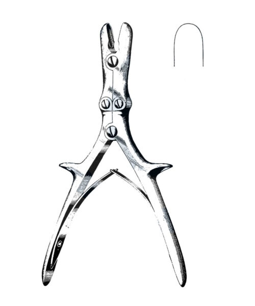 Stille-Luer Rongeur, Double Action, Straight, 9 (23 cm)