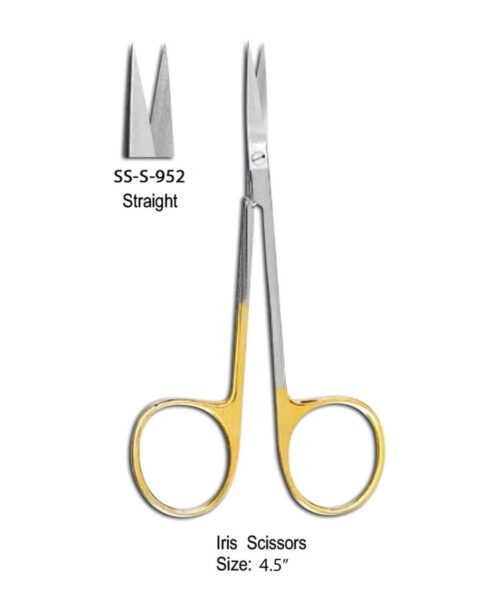 Supercut Iris Scissor 4.5" Straight T.C