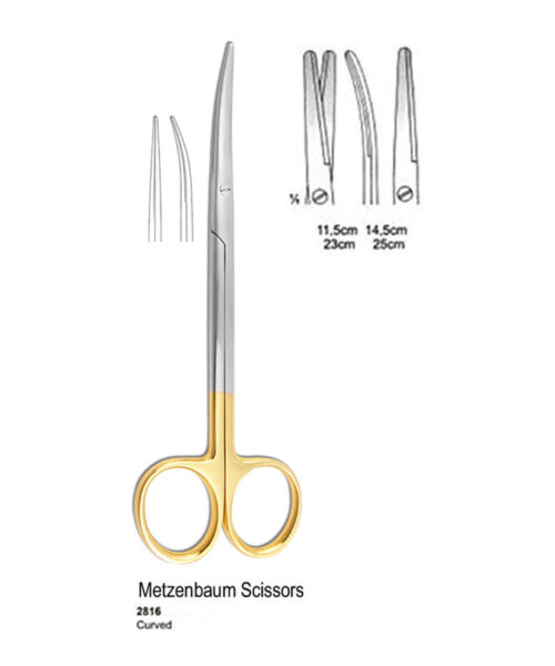 TC Scissor Metzenbaum Curved 14.5cm