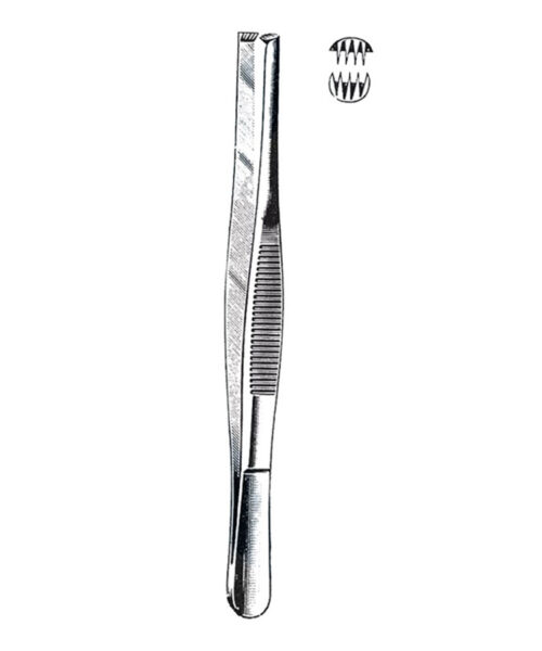 Tissue Forceps, 4 x 5 Teeth