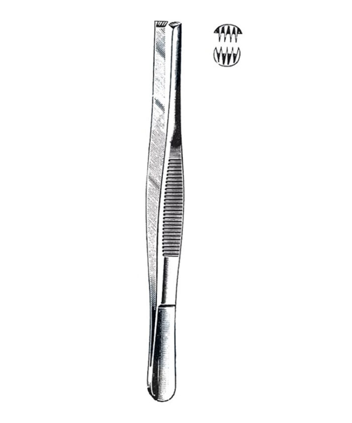 Tissue Forceps, 4 x 5 Teeth
