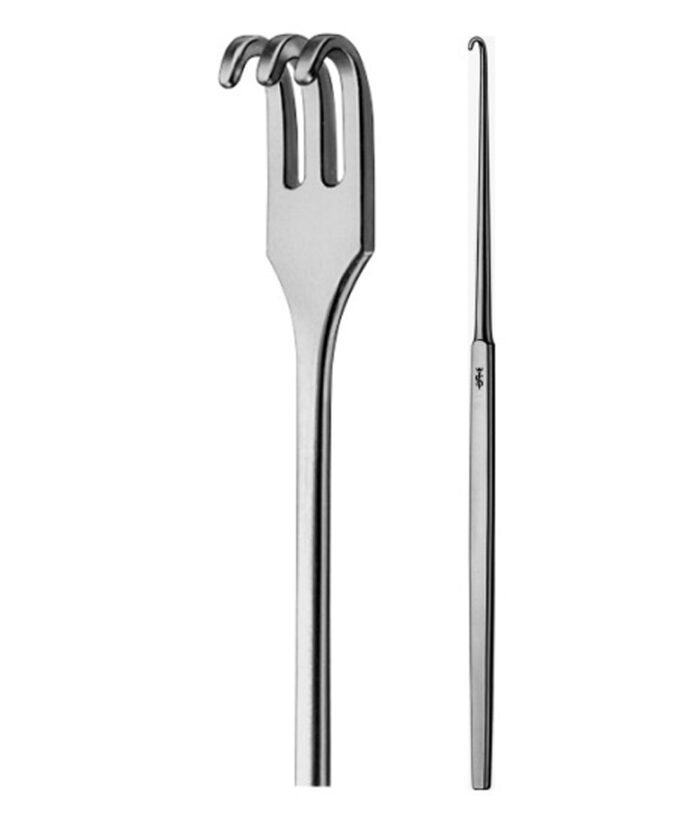 Trachea Retractor, 3 Blunt Prongs, 6 1/2″ (16.5 cm)