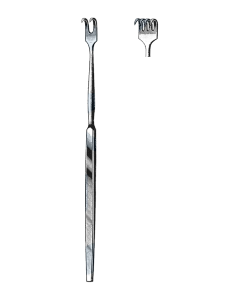 Trachea Retractor, 4 Sharp Prongs