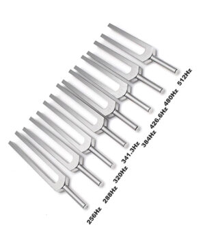 Tuning Fork Set of 8 Pcs 323 G,364A, 320E, 256, 288D,343F,4223B, 512g