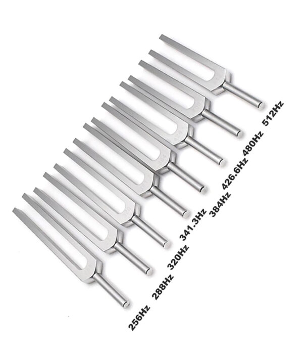 Tuning Fork Set of 8 Pcs 323 G,364A, 320E, 256, 288D,343F,4223B, 512g