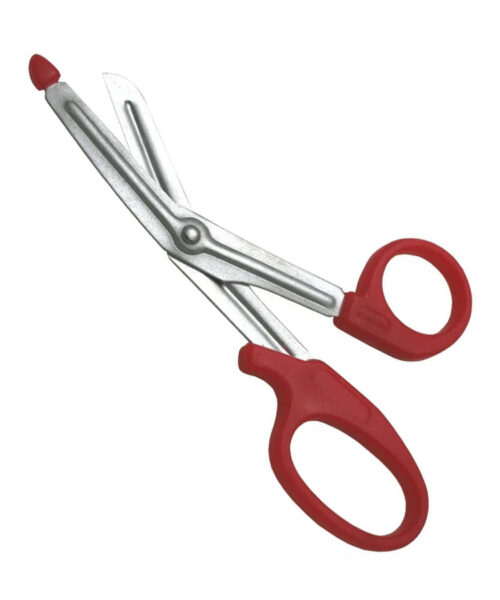 Utility Scissors 5.5″ Plastic Ring & Probe Red