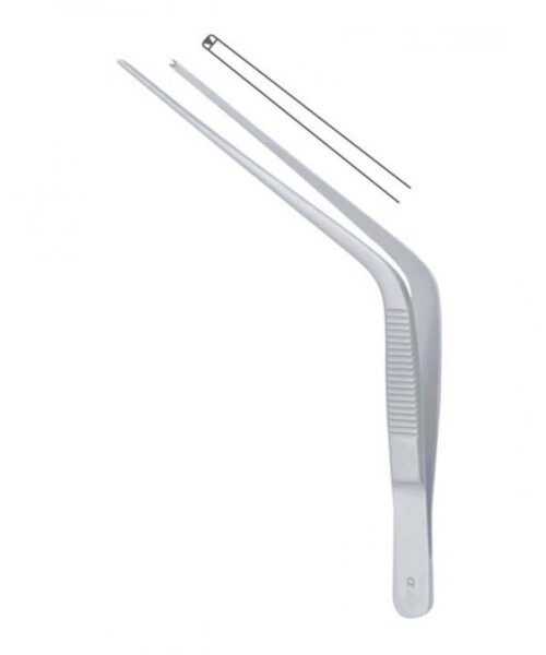 Wilde Ear Forceps Angular 1x2 Teeth 5 (12.5 cm)